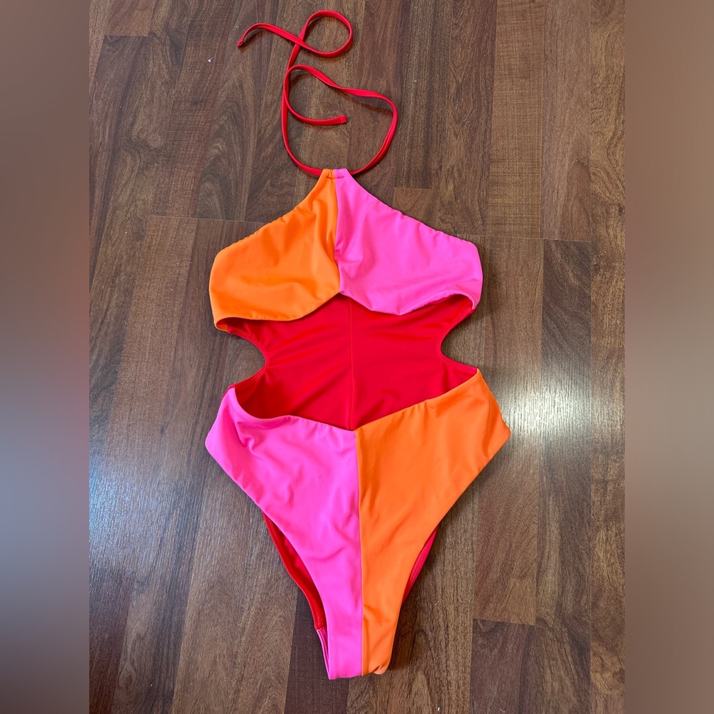 Parade Split Colour One Piece Swimsuit